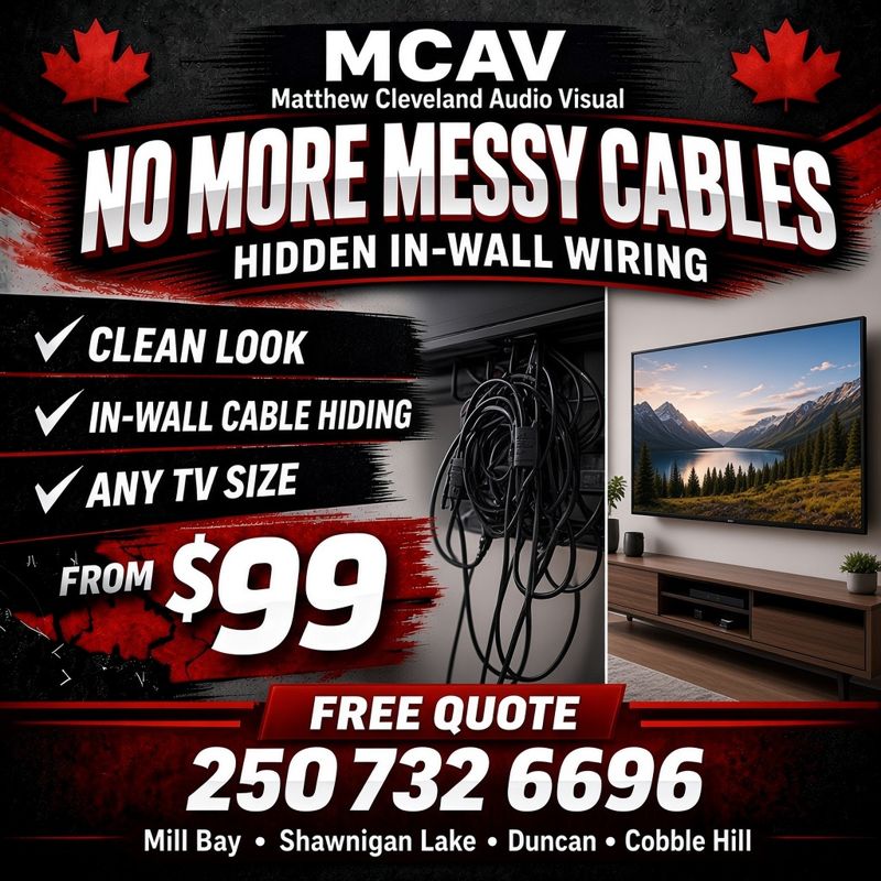 Hidden in-wall wiring
